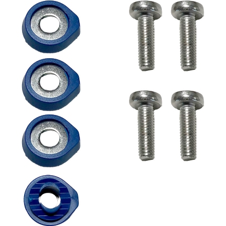 Crazyfly Hexa Binding Screws and Washers (set of 4 Blue)